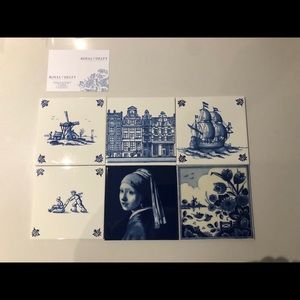 Set of 6 ceramic plates from Netherlands